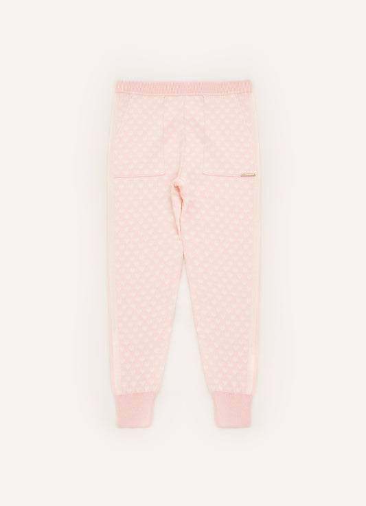 Joggin Tricot Corações Listras Lateral