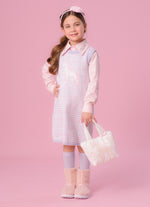Vestido Tricot Xadrez Unicórnio Cristal