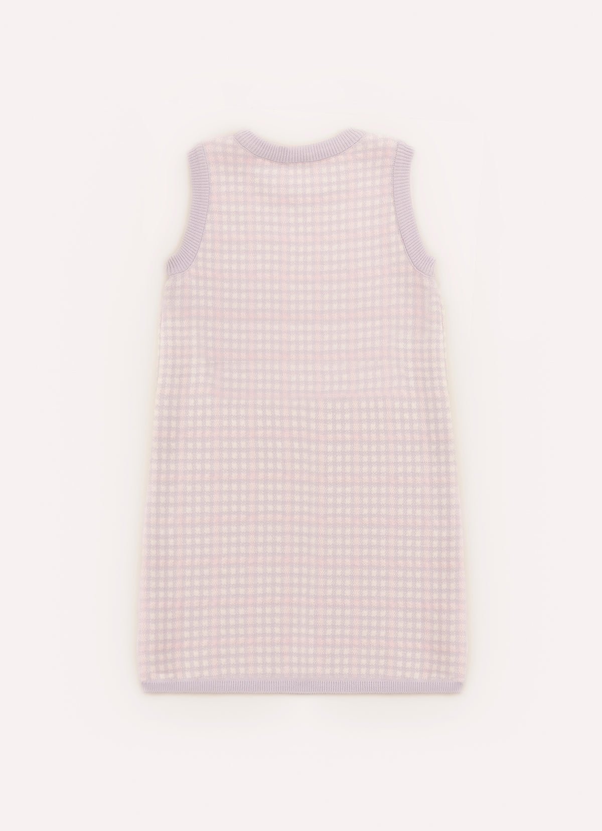 Vestido Tricot Xadrez Unicórnio Cristal