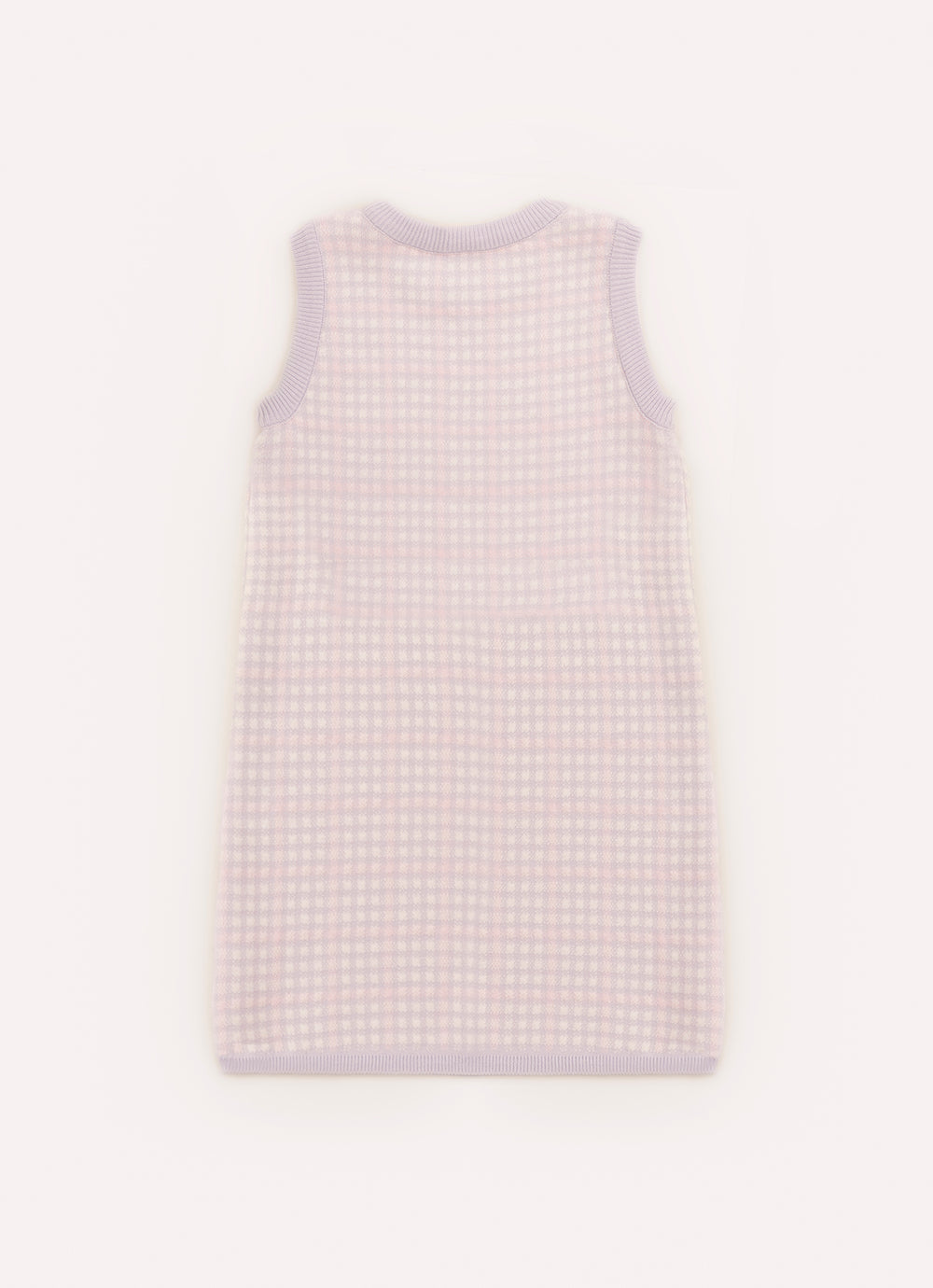Vestido Tricot Xadrez Unicórnio Cristal