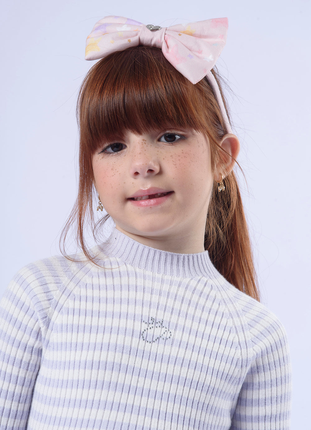 Vestido Tricot Midi Canelado Sem Costura Listrado