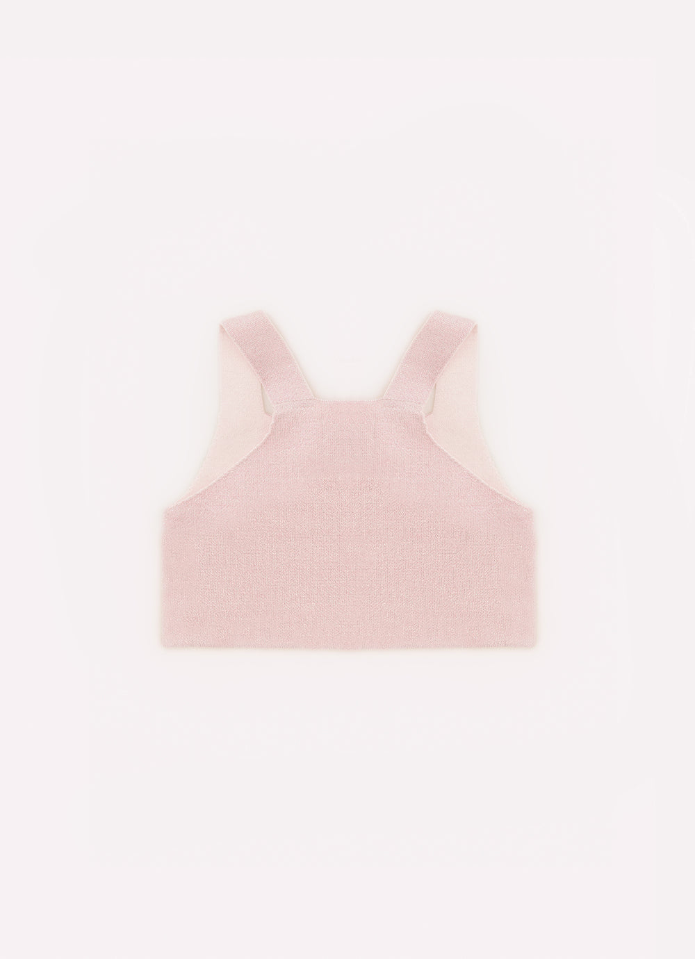 Regata Tricot Cropped Shine Bordado Pérolas e Cristais