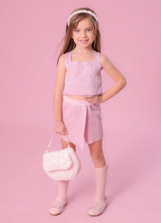 Saia Short Tricot Brilho