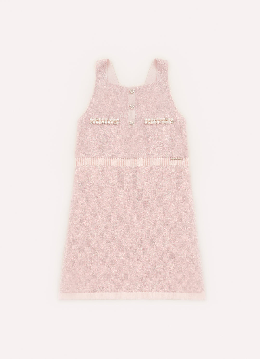 Vestido Tricot Shine Bolsos Bordados