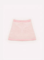 Saia Short Tricot Xadrez Brilho Bolsos Bordados