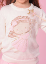 Blusa Tricot Fadinha Cristais