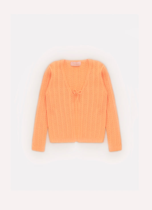 Casaqueto Tricot Ponto Rendado