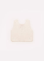 Blusa Tricot Cropped Ponto Rendado