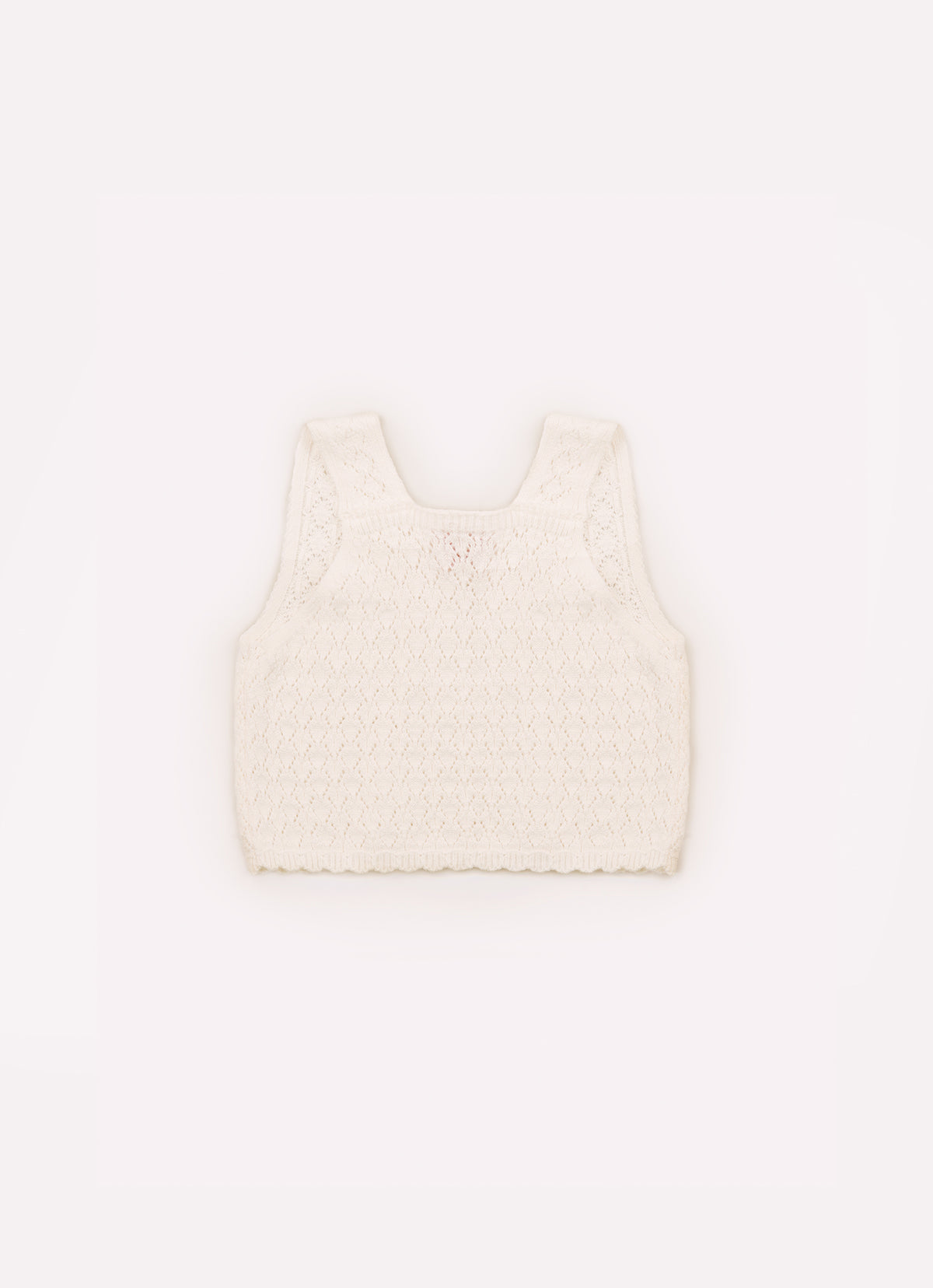 Blusa Tricot Cropped Ponto Rendado