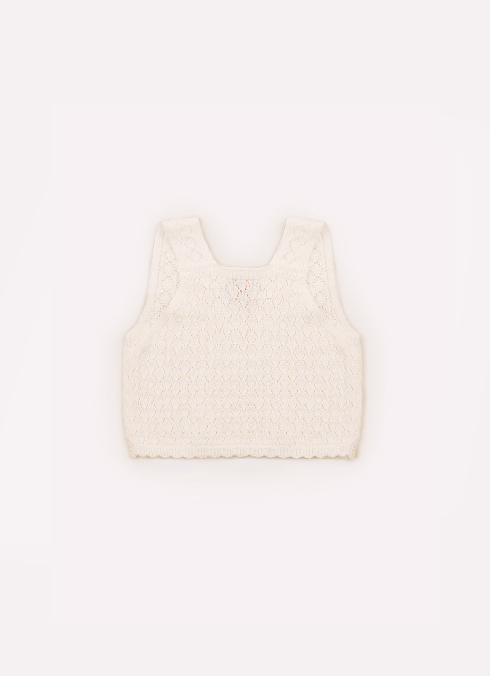 Blusa Tricot Cropped Ponto Rendado