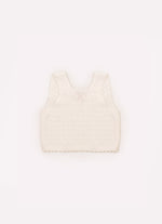 Blusa Tricot Cropped Ponto Rendado
