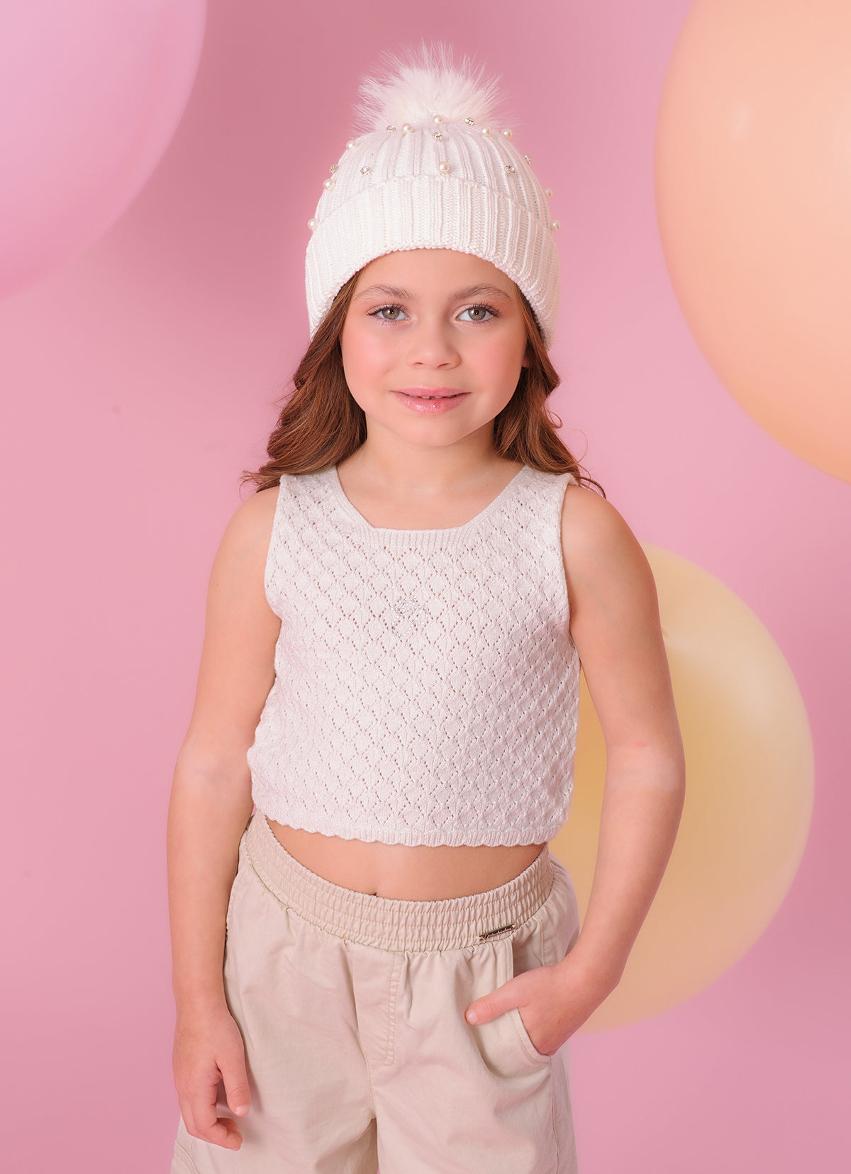 Blusa Tricot Cropped Ponto Rendado