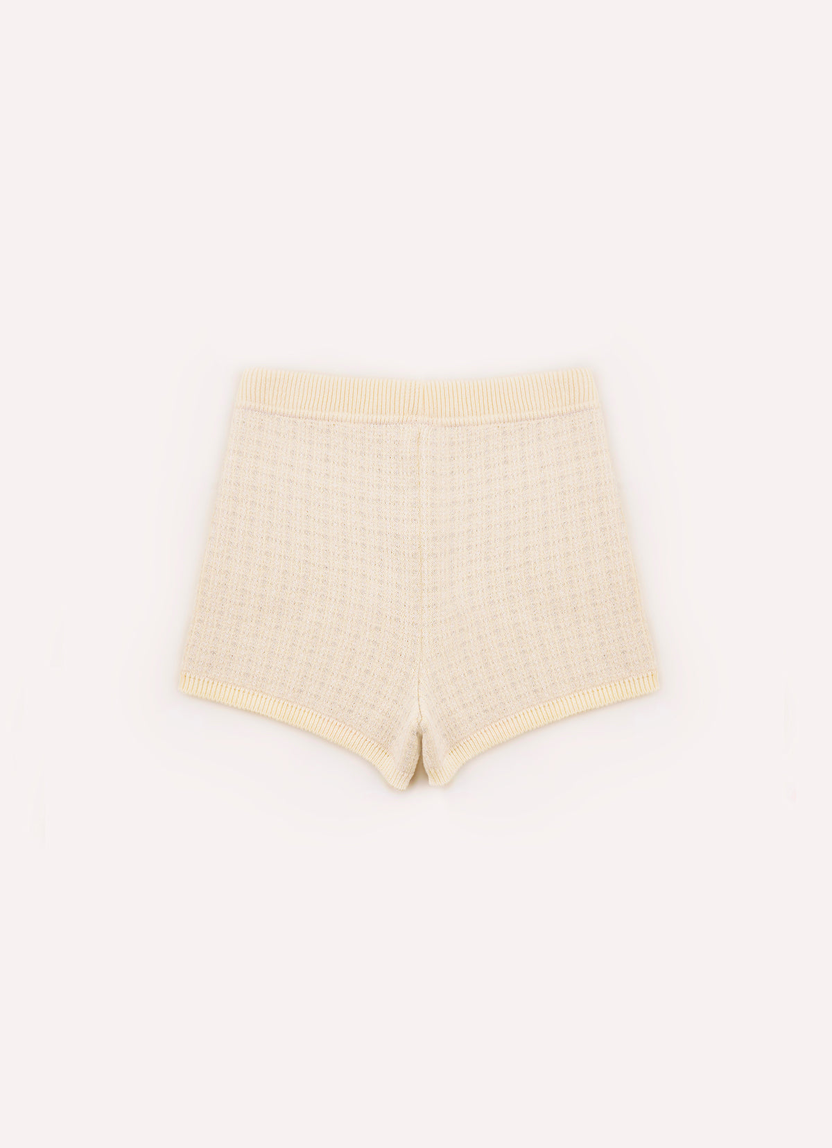 Short Tricot Xadrez Brilho Bolsos