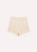 Short Tricot Xadrez Brilho Bolsos