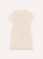 Vestido Tricot Xadrez Brilho Golinha Bolsos