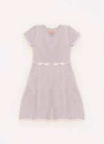 Vestido Tricot Mini Tranças Botões Jóia