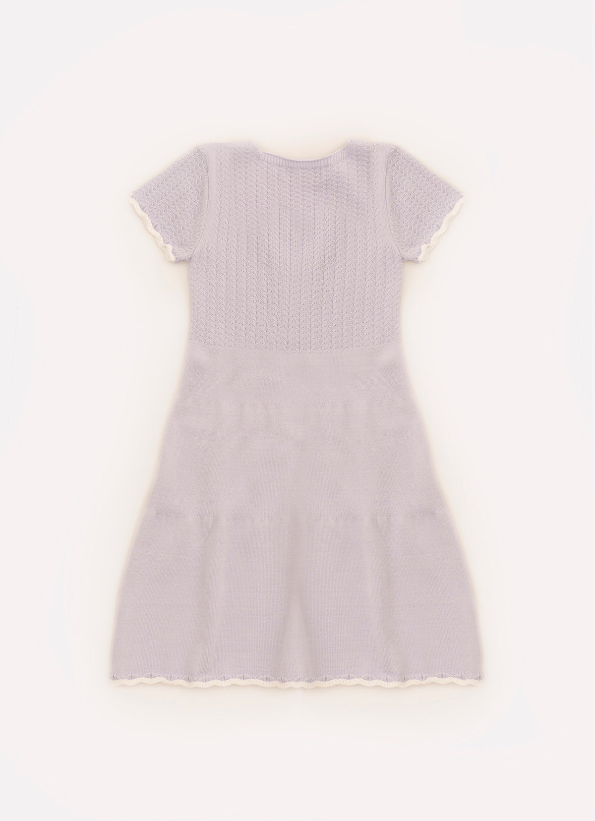 Vestido Tricot Mini Tranças Botões Jóia