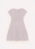Vestido Tricot Mini Tranças Botões Jóia