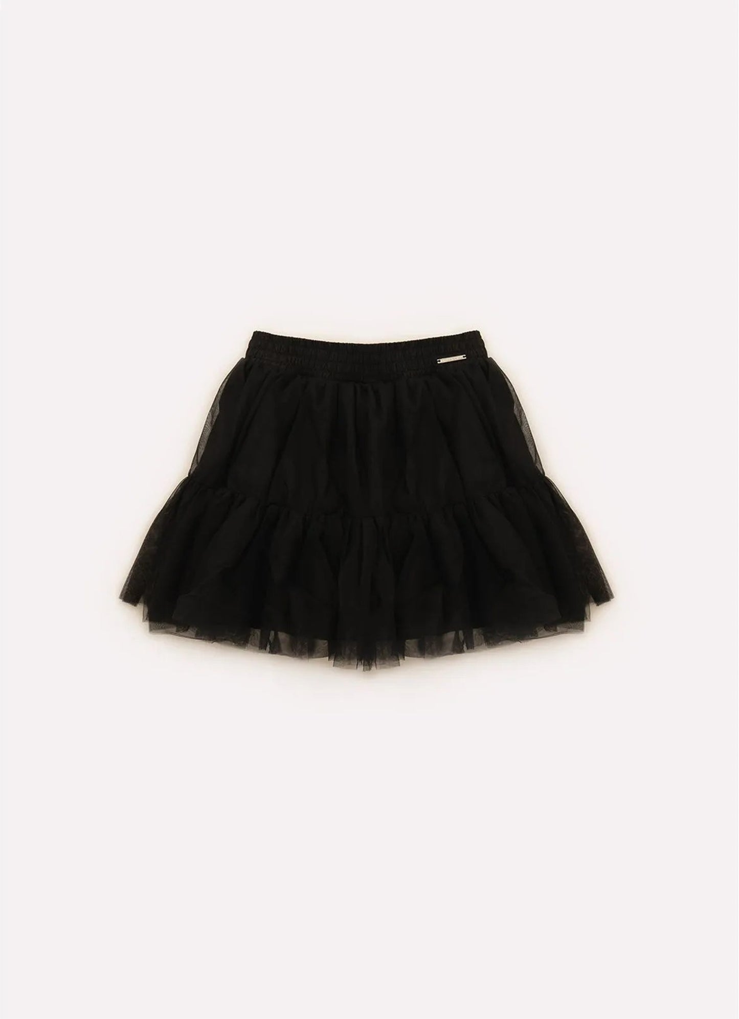 Saia Short Tule Babado