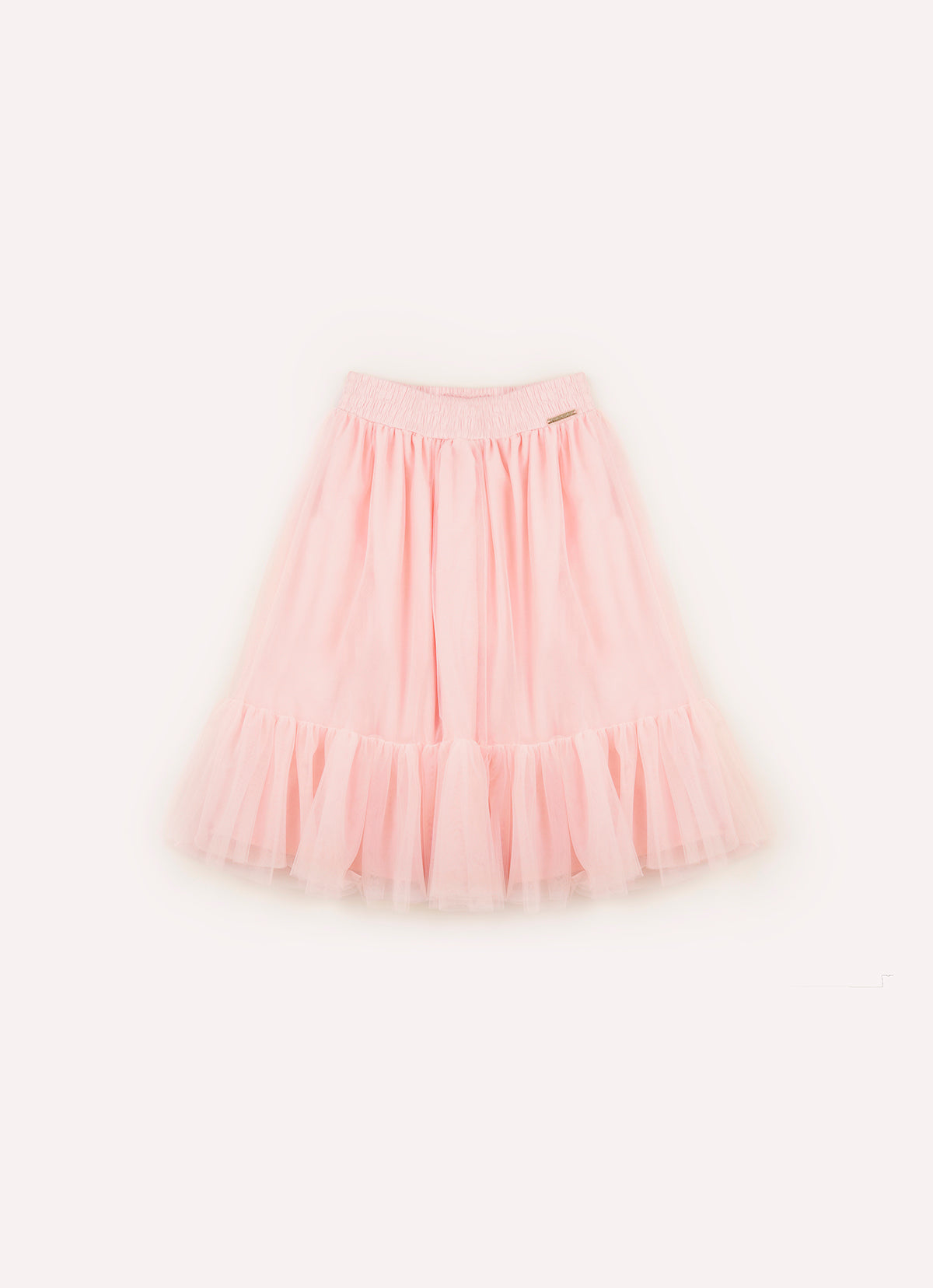 Saia Short Midi Tule Babado
