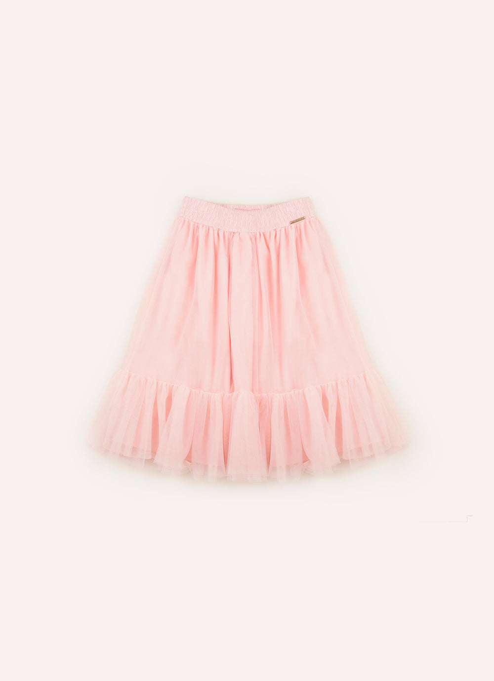 Saia Short Midi Tule Babado