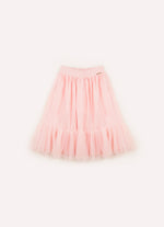 Saia Short Midi Tule Babado