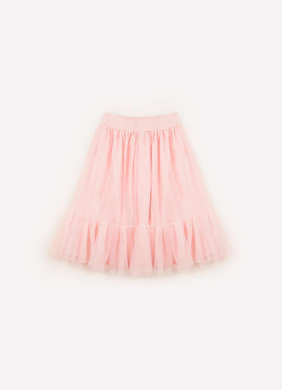 Saia Short Midi Tule Babado