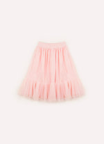 Saia Short Midi Tule Babado