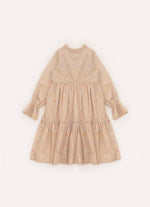 Vestido Algodão Estampado Babadinho Gola