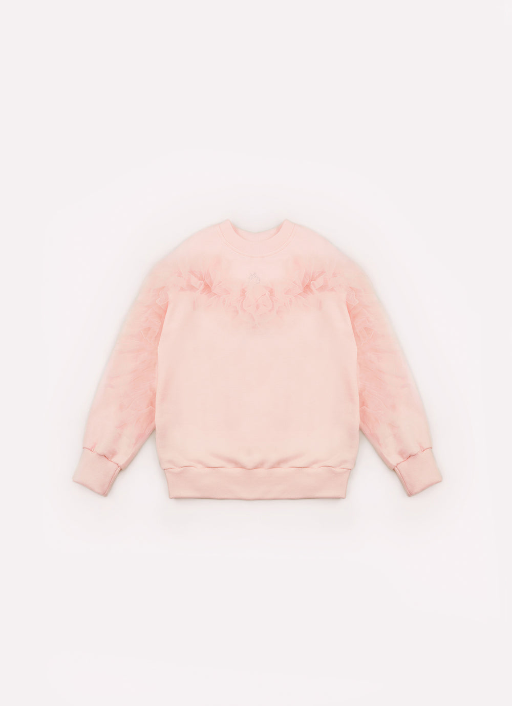 Blusa Moletom Babado Tule