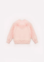 Blusa Moletom Babado Tule