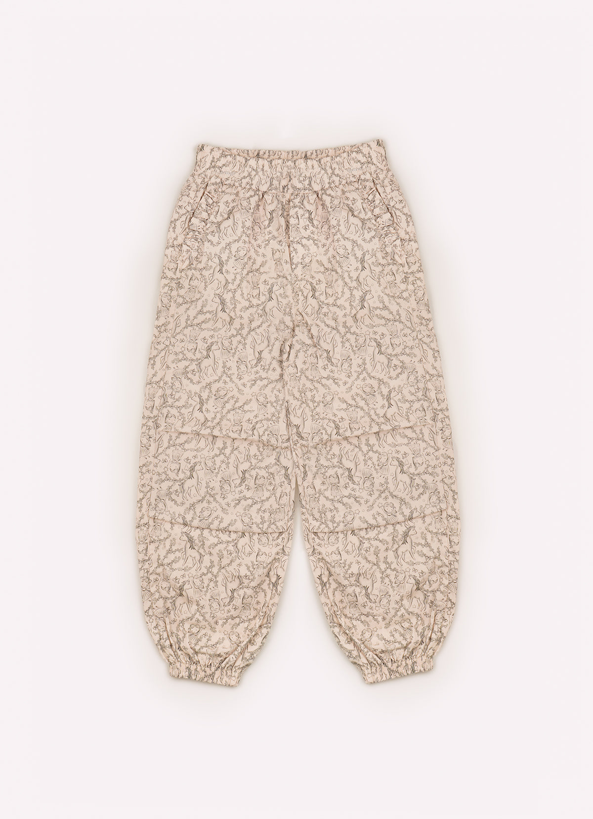 Calça Jogging Algodão Estampa Toile Pregas