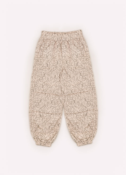 Calça Jogging Algodão Estampa Toile Pregas