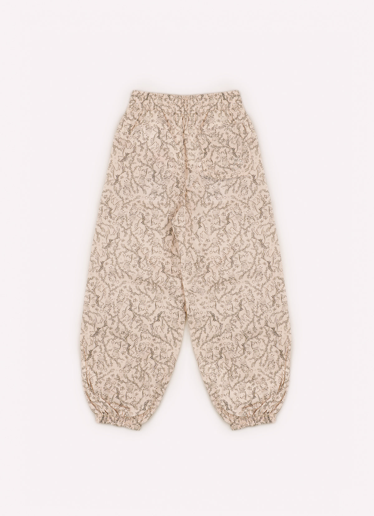 Calça Jogging Algodão Estampa Toile Pregas