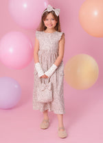 Vestido Midi Algodão Estampado Toile