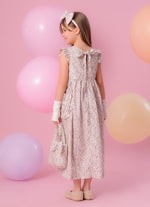 Vestido Midi Algodão Estampado Toile