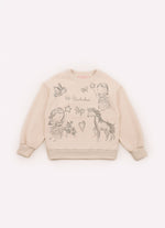 Blusa Moletom Toile de Jouy Fadas e Unicórnios