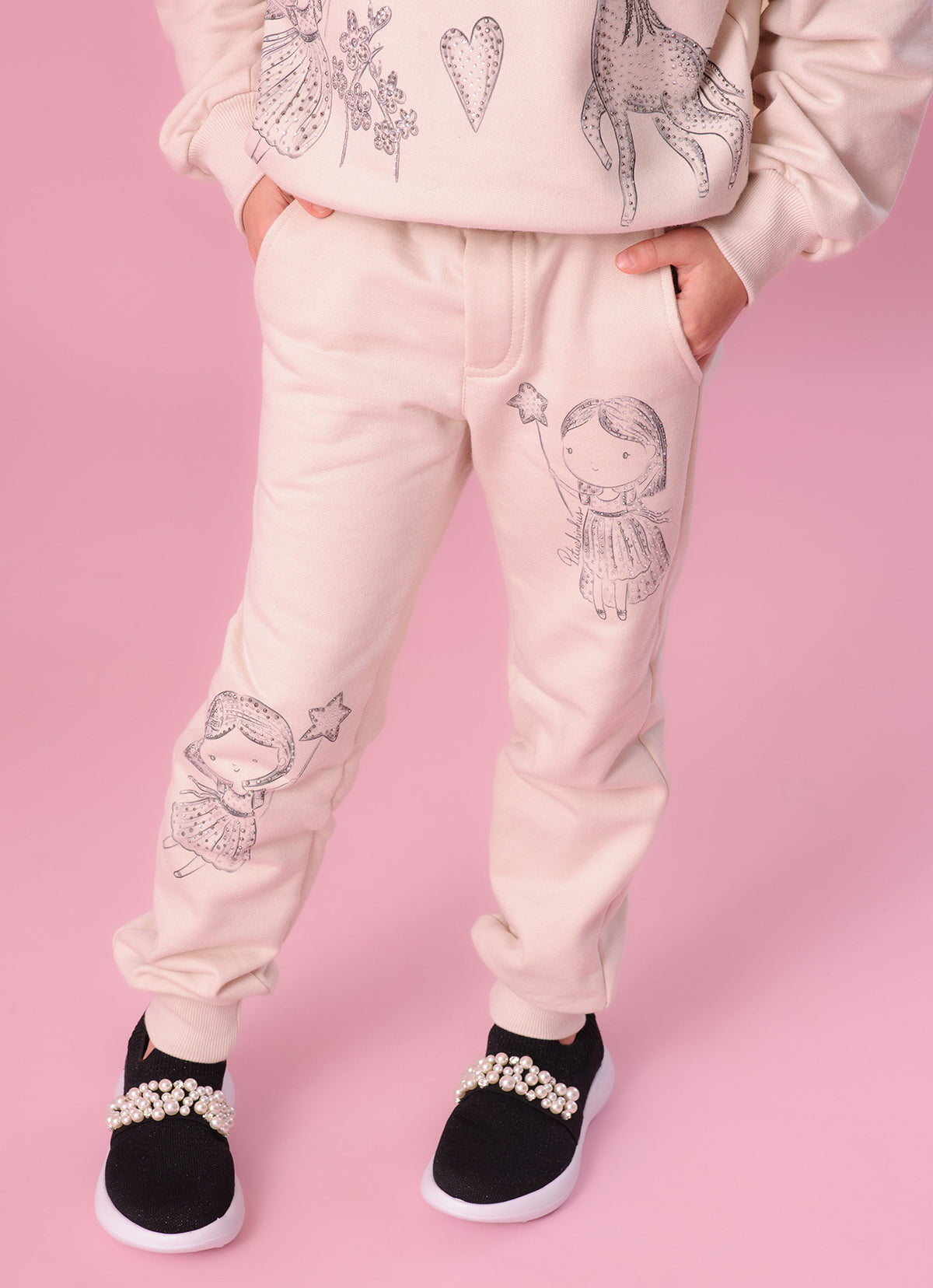 Jogging Moletom Serigrafia Toile Fadas