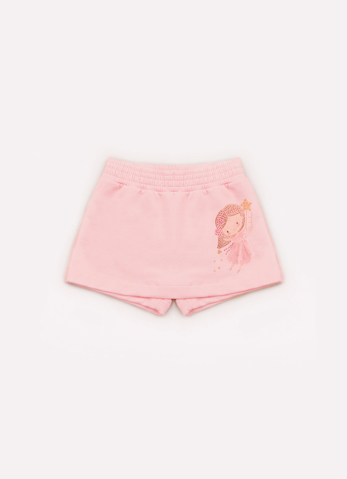 Saia Short Moletom Fadinha Com Tule