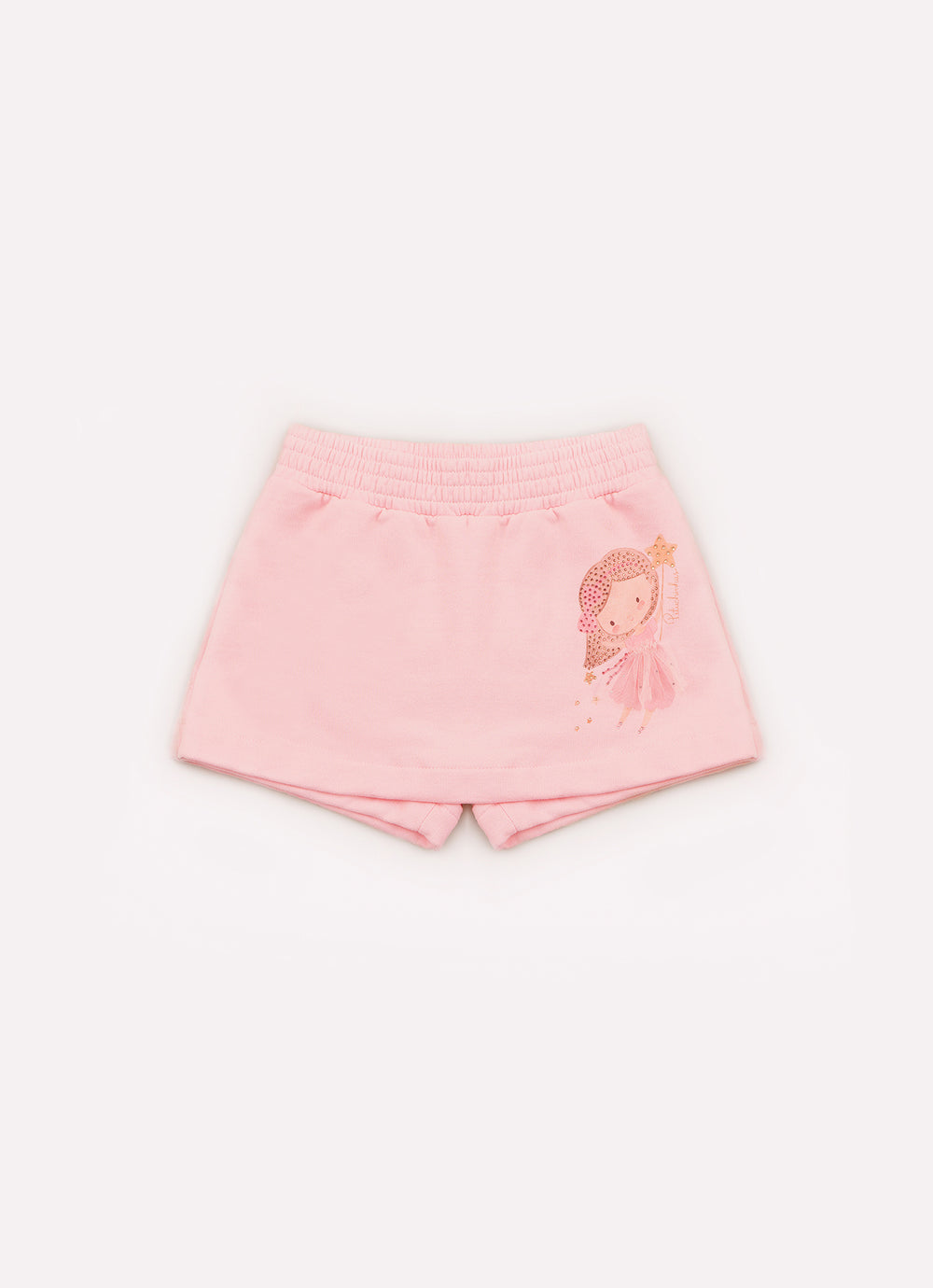 Saia Short Moletom Fadinha Com Tule