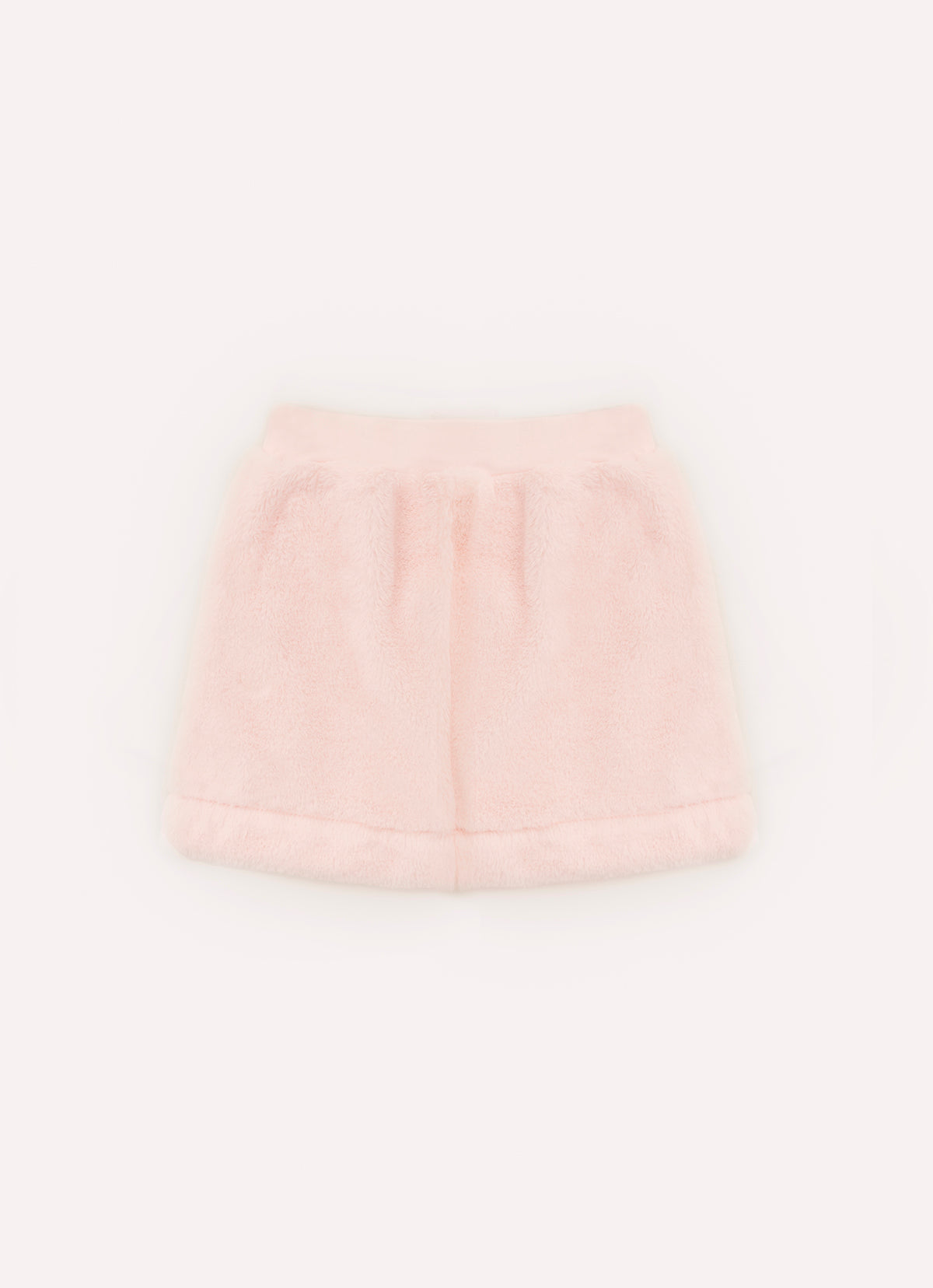 Saia Short Pele Bordado Pérolas e Cristais