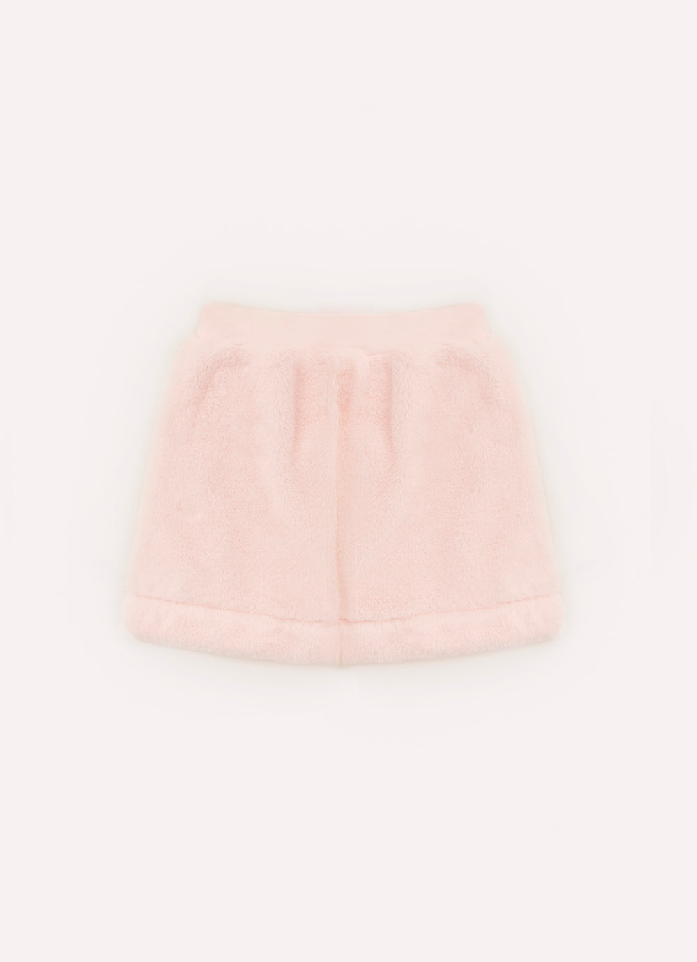 Saia Short Pele Bordado Pérolas e Cristais