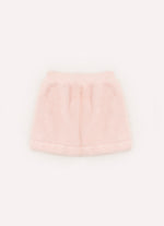 Saia Short Pele Bordado Pérolas e Cristais