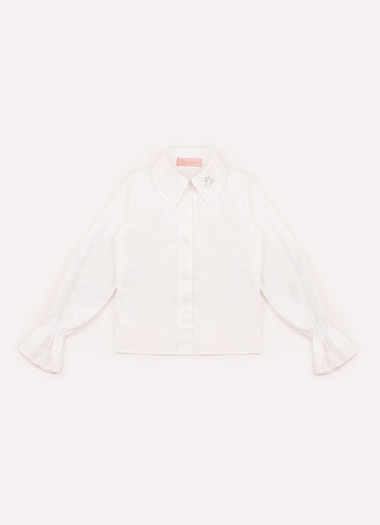 Camisa Tricoline Gola P Cristal Manga Longa