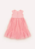 Vestido Tule Laço Puffer Bordado
