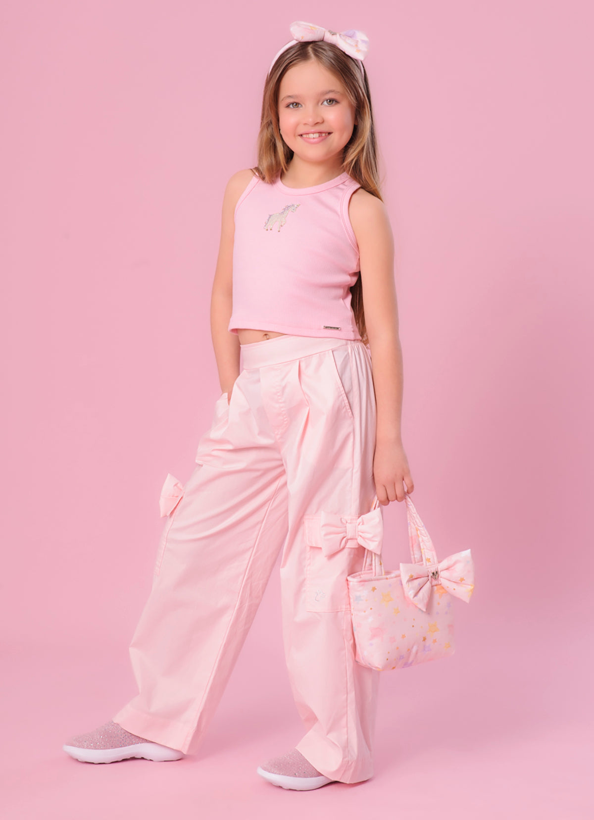 Blusa Cropped Ribana Patche Unicórnio Cristal