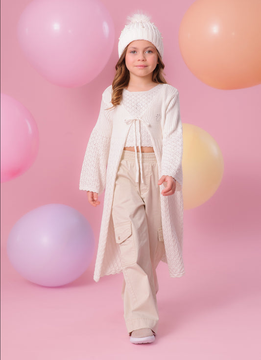 Calça Sarja Bolsos Cargo