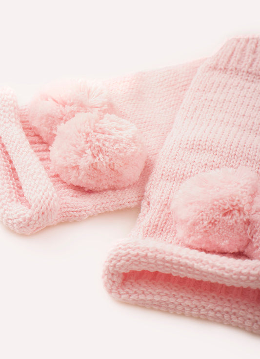 Luva Tricot Pompom Luva Tricot Pompom