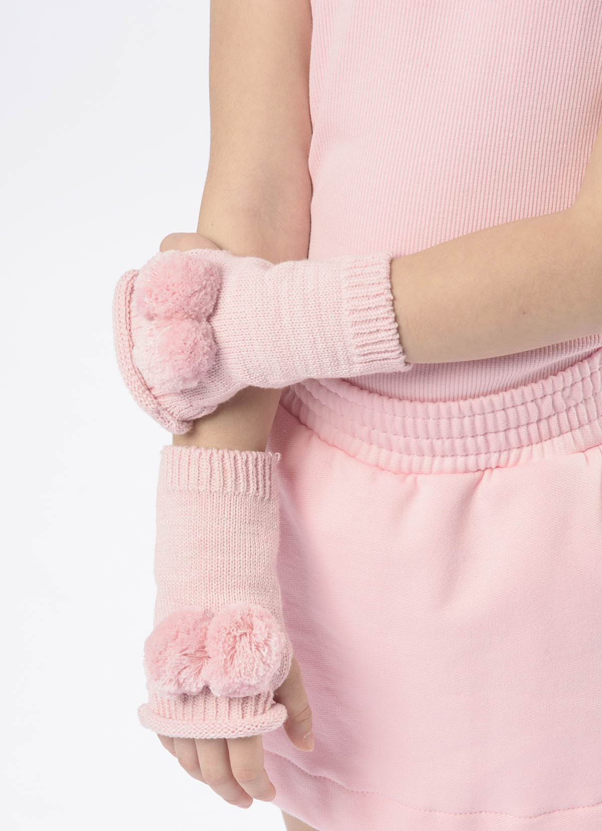 Luva Tricot Pompom