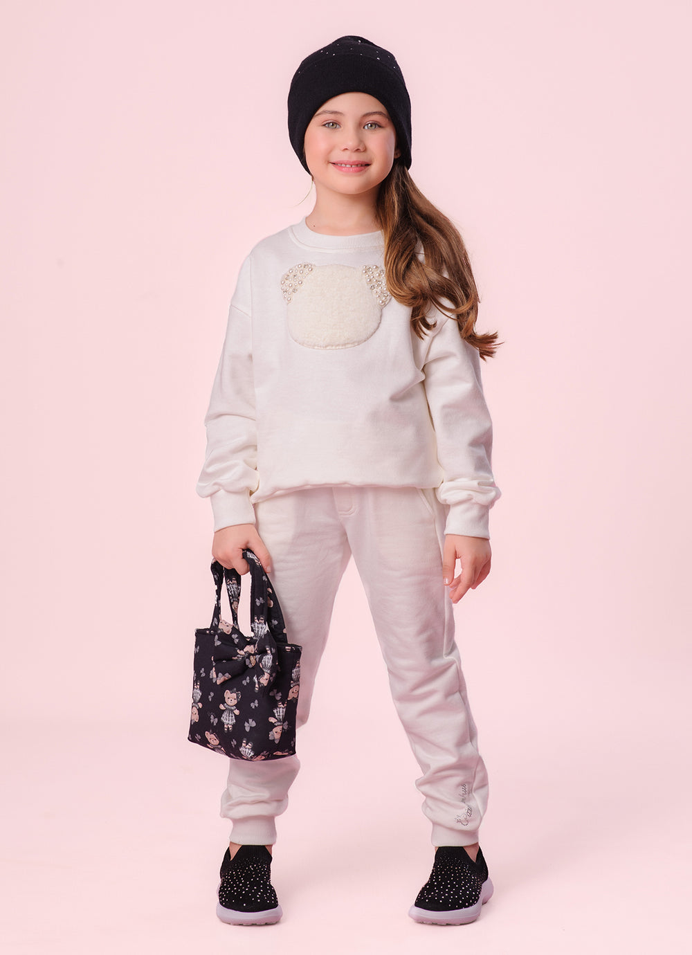 Touca Tricot Dupla Cristais